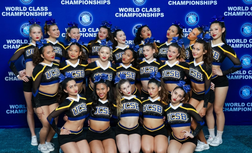 UCSB cheerleading team at West Coast Crown