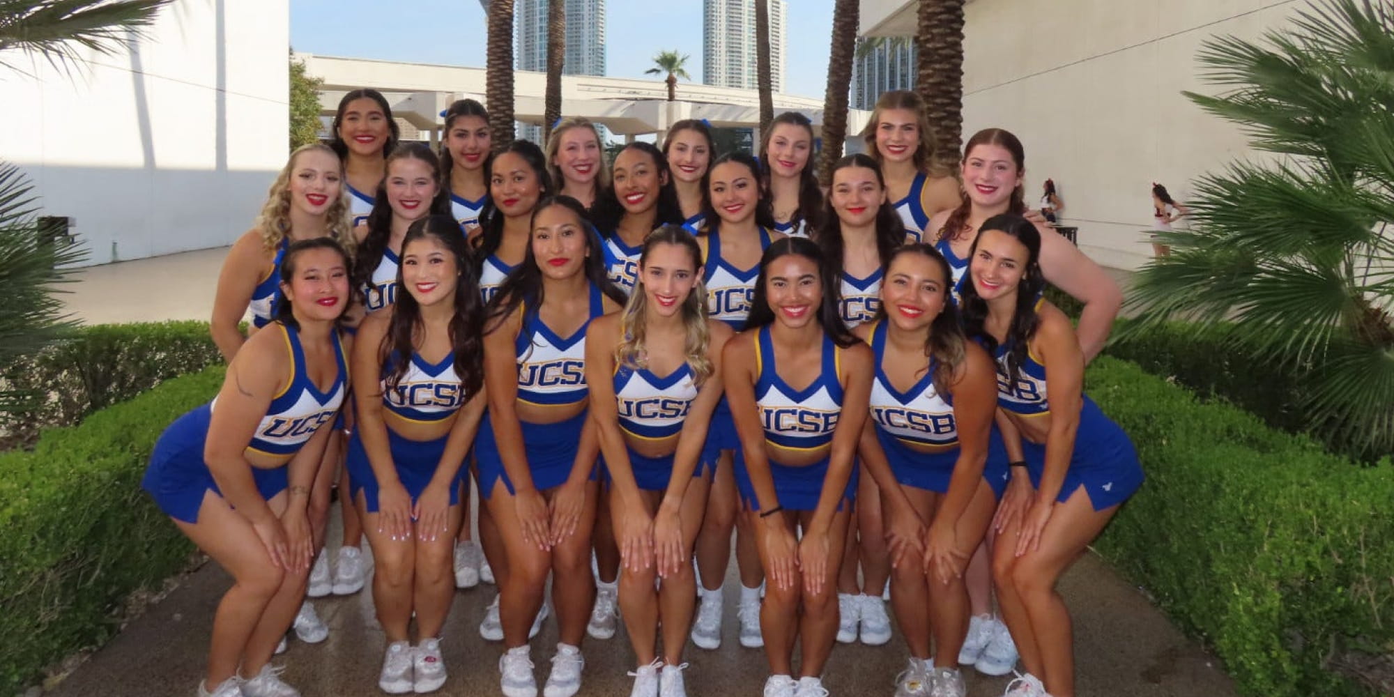 UCSB cheerleading team photo