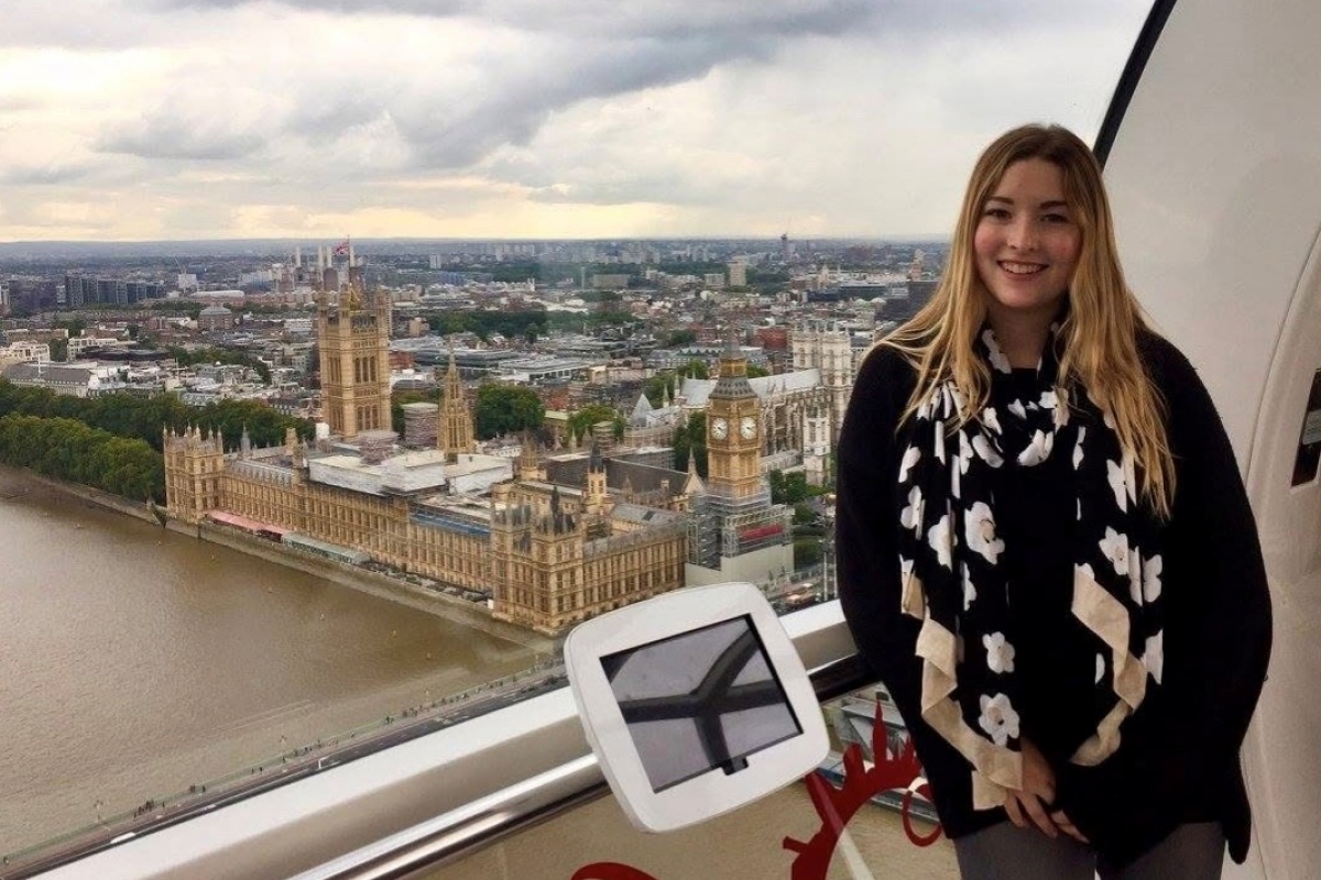Lily Rudnick on the London Eye