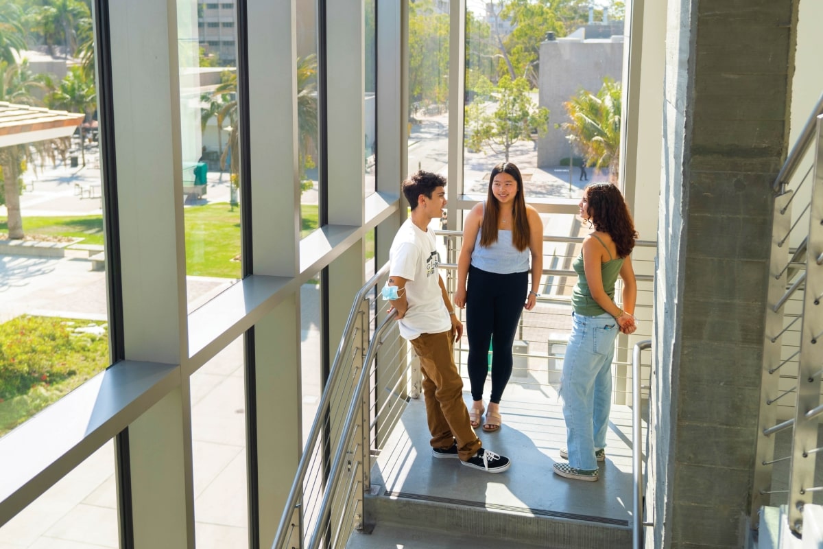 Students talking