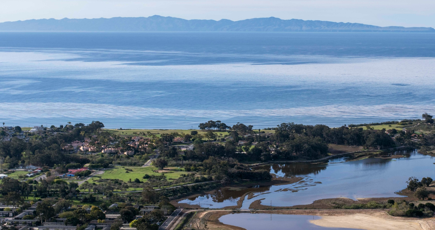 UCSB campus and ocean