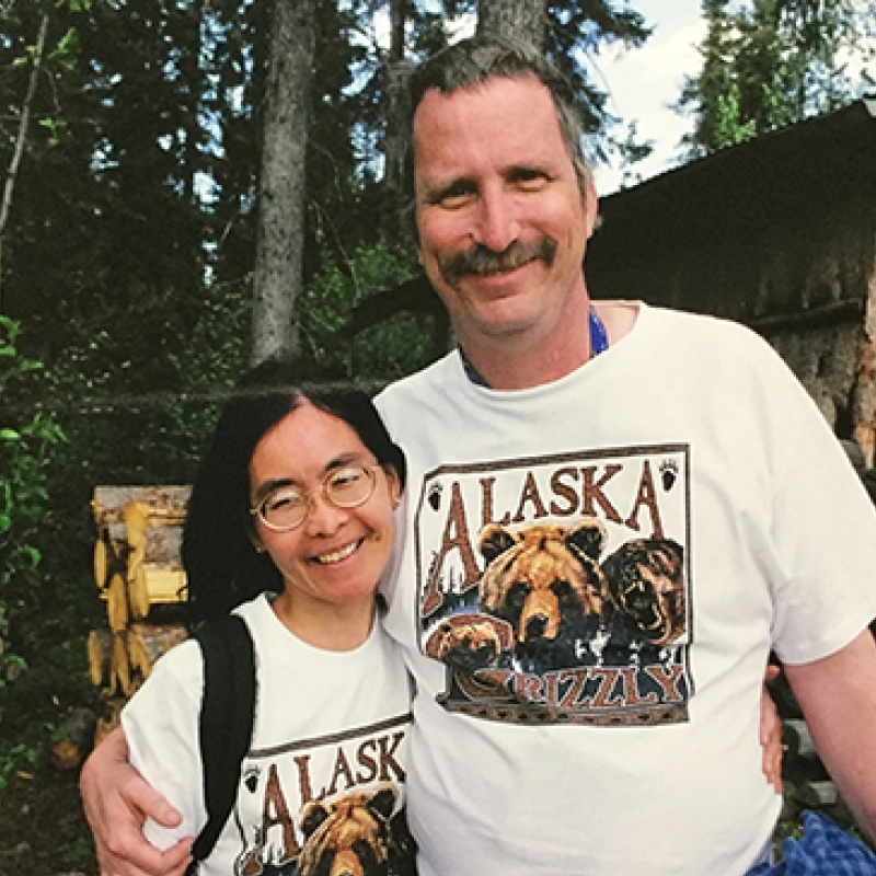 Madeline Pevsner with husband