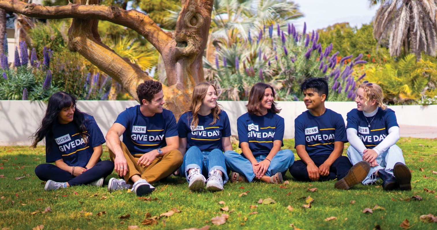 Students in Give Day t-shirts