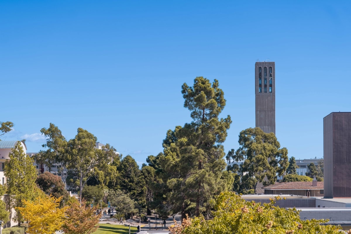 Storke Tower campus shot
