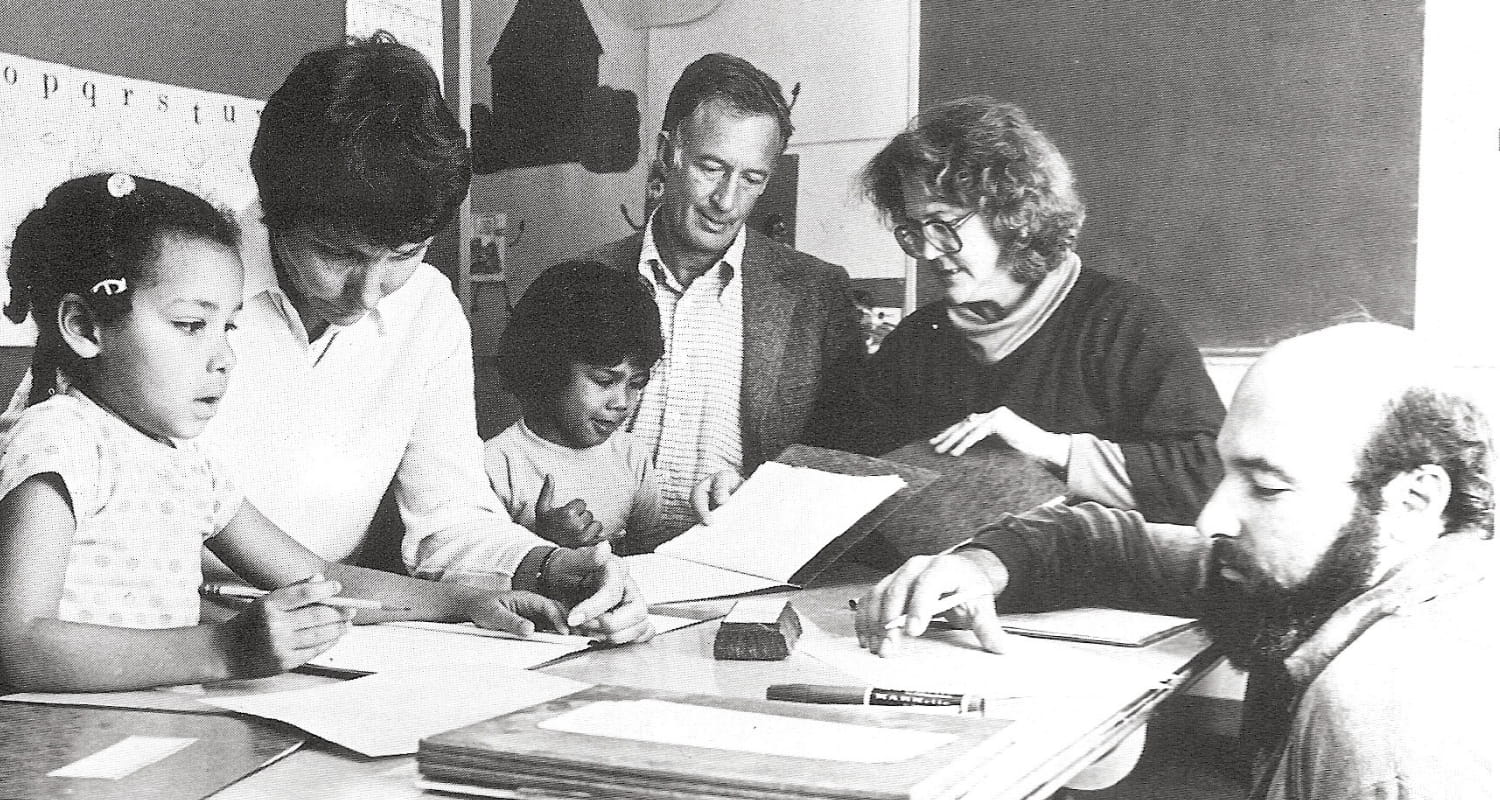 students working together