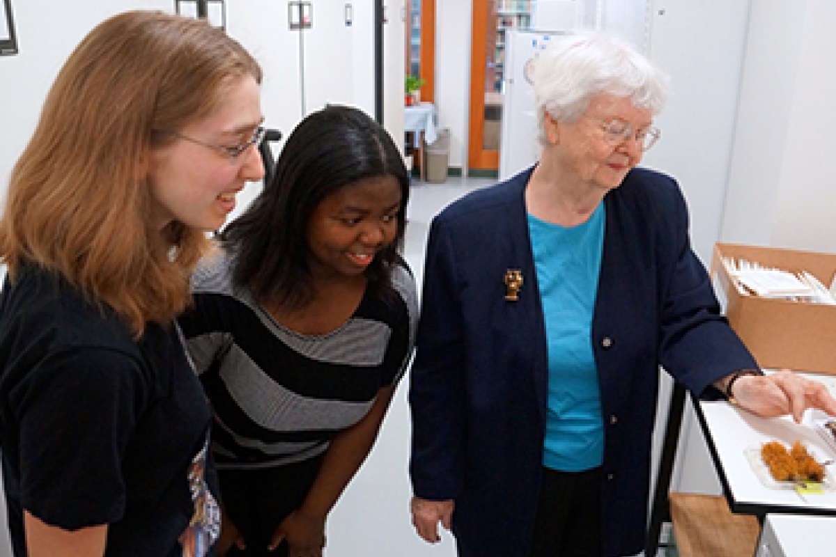 Dr. Shirley Tucker and students