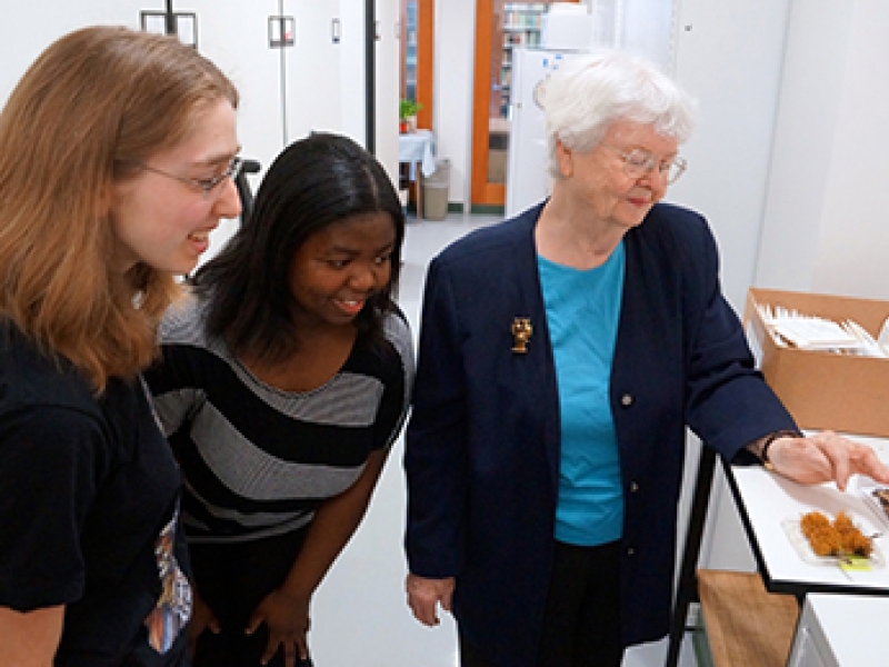 Dr. Shirley Tucker and students