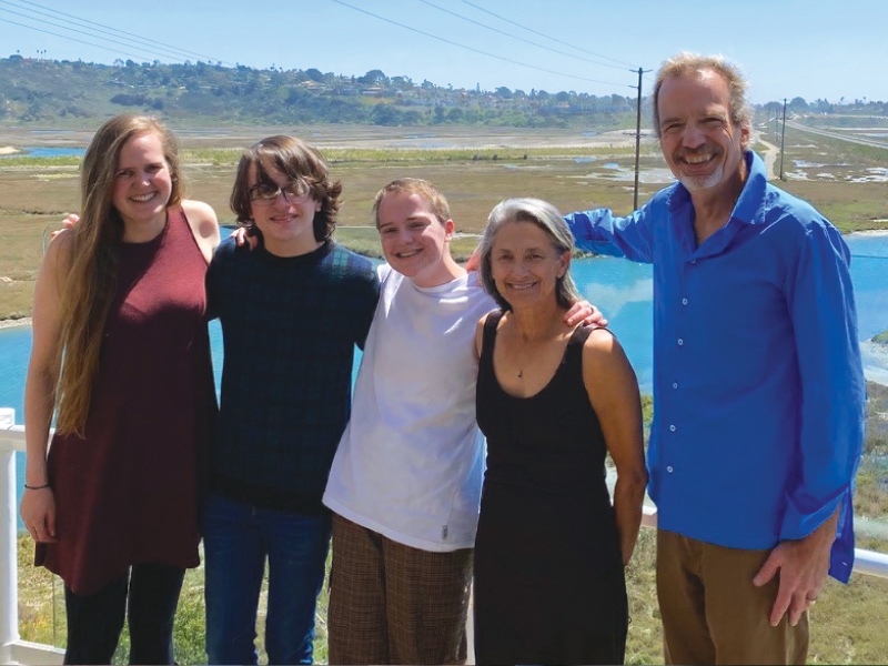 Phil White '84 with family
